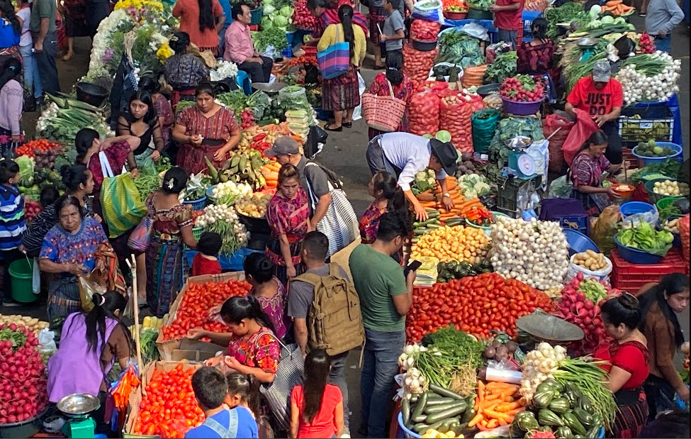 Open air market in Guatemala