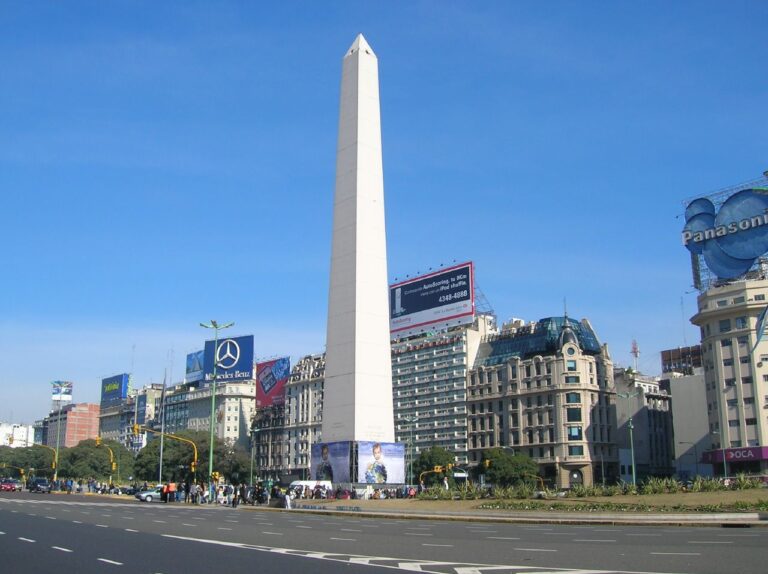 Buenos Aires skyline featuring Obelisco (Obelisk) landmark